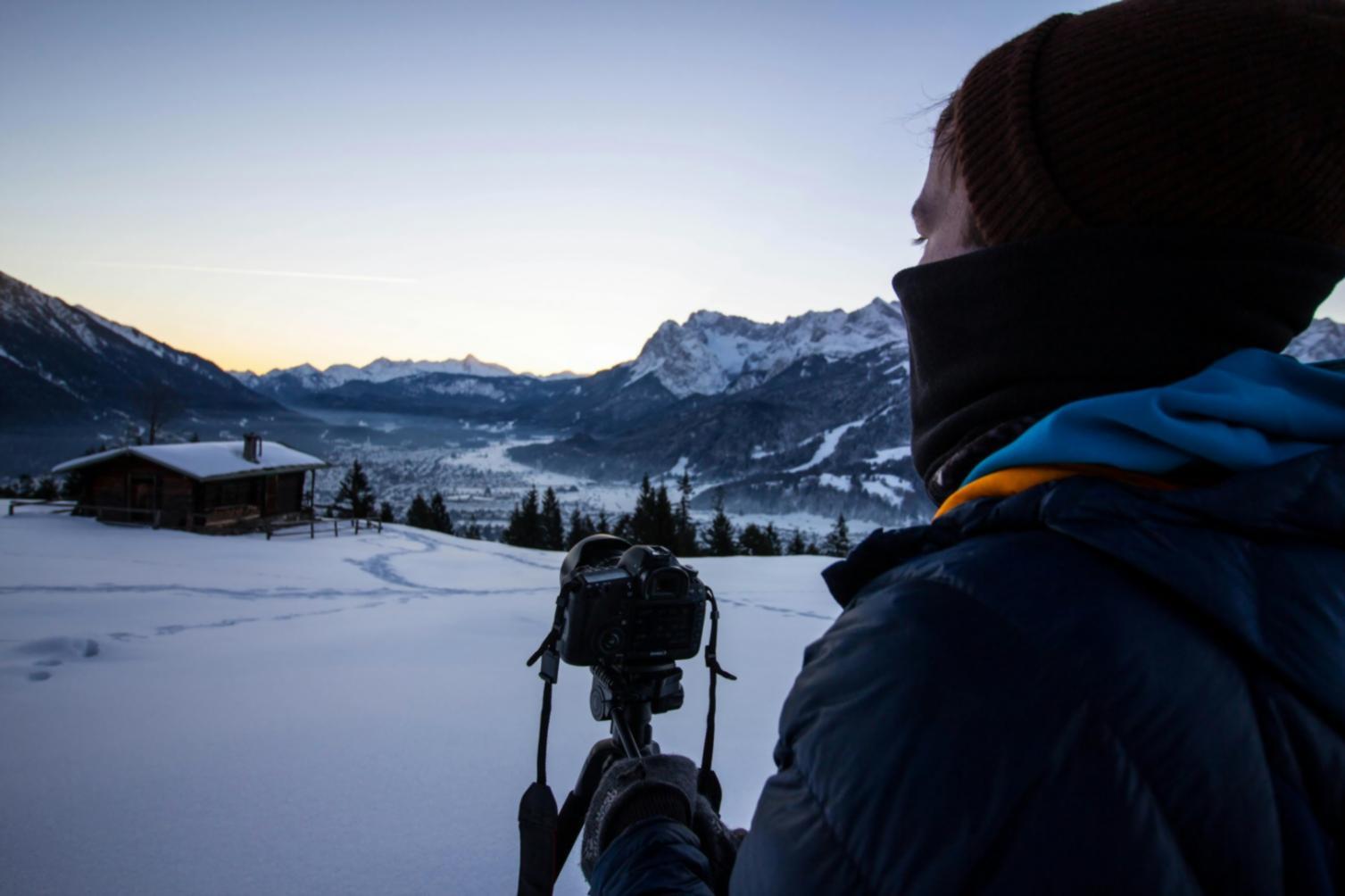 Fotografische Arbeit mit professioneller Beleuchtung